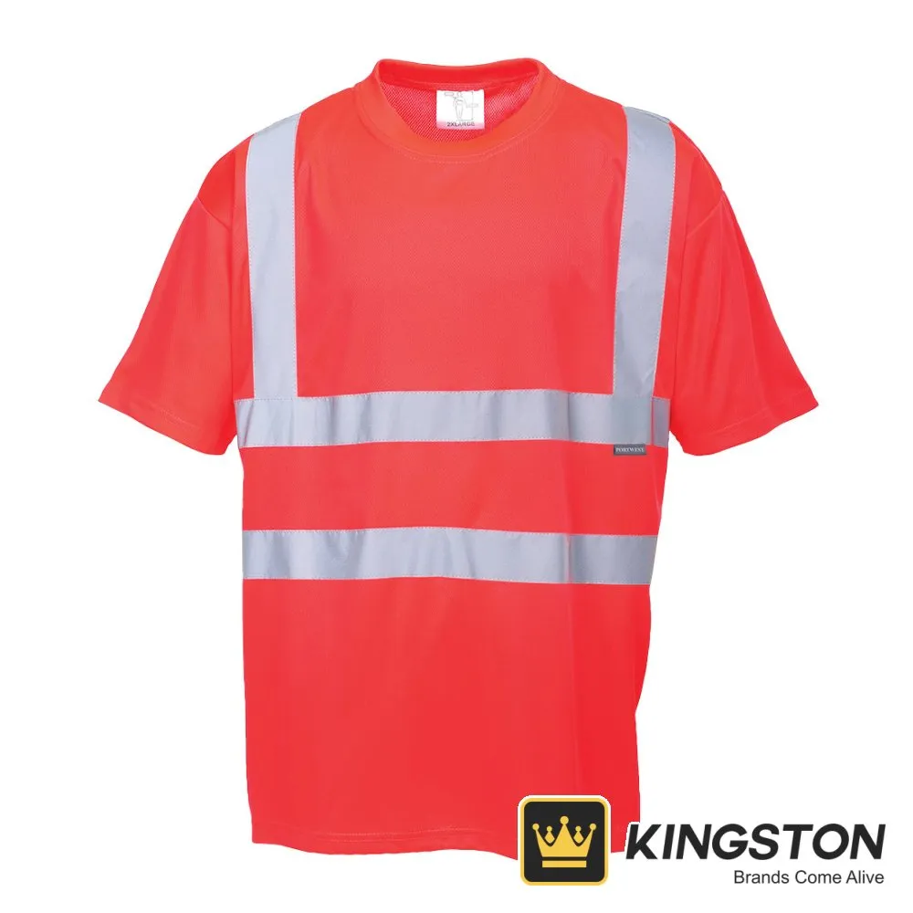 Portwest Hi-Vis T-Shirt S/S in Red