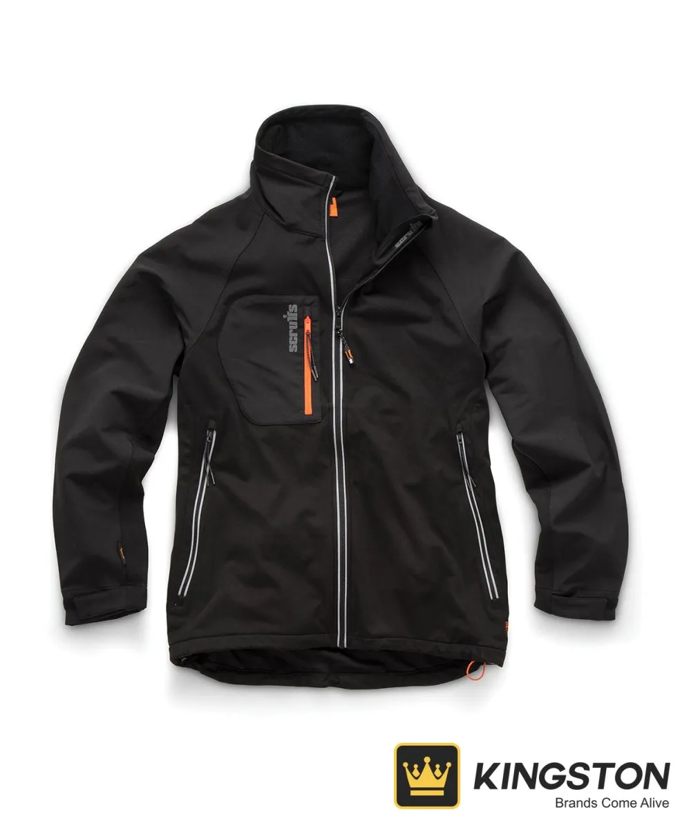Scruffs Trade Flex Softshell Jacket in Black