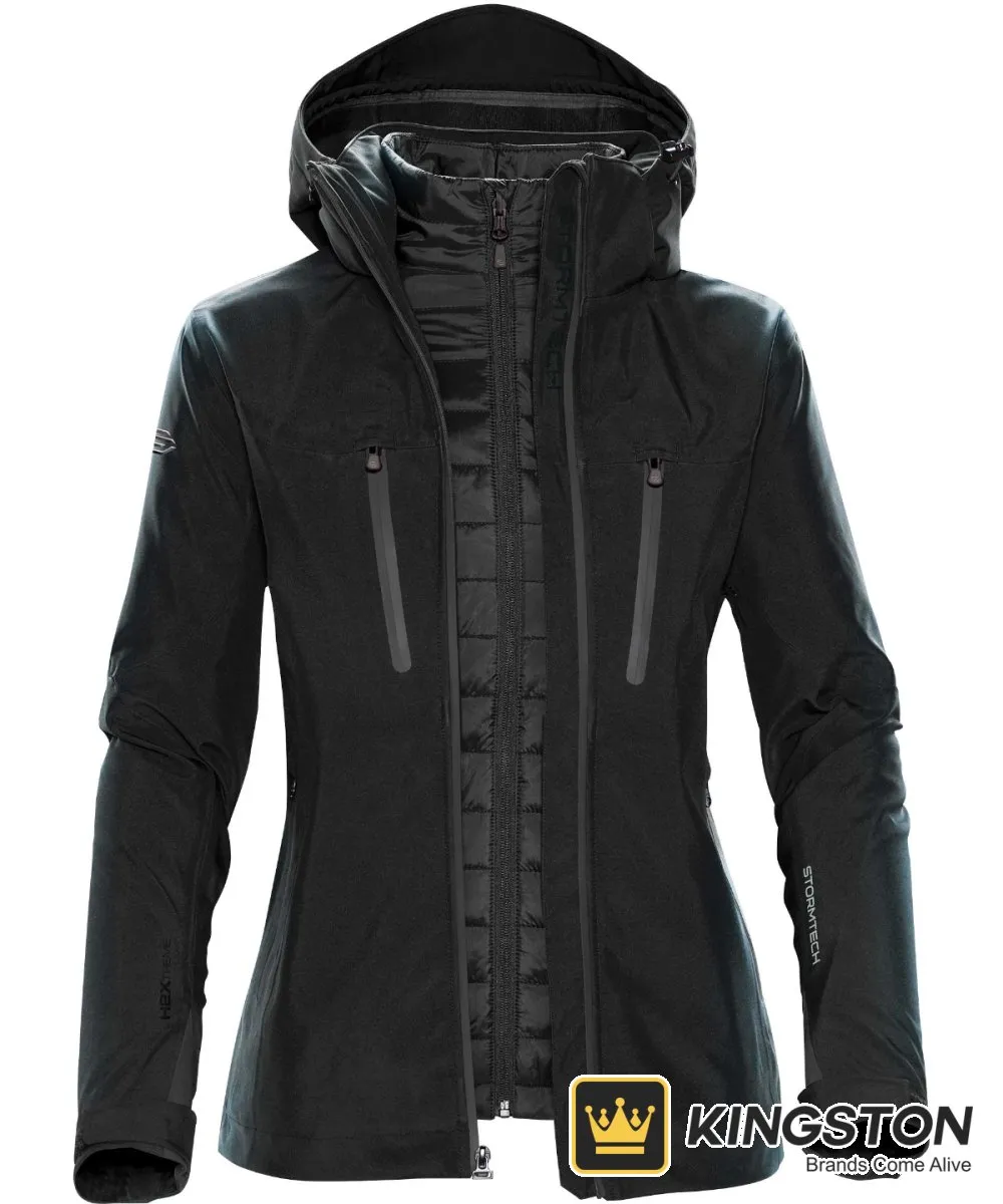 Stormtech Women's Matrix System Jacket in Black/Carbon
