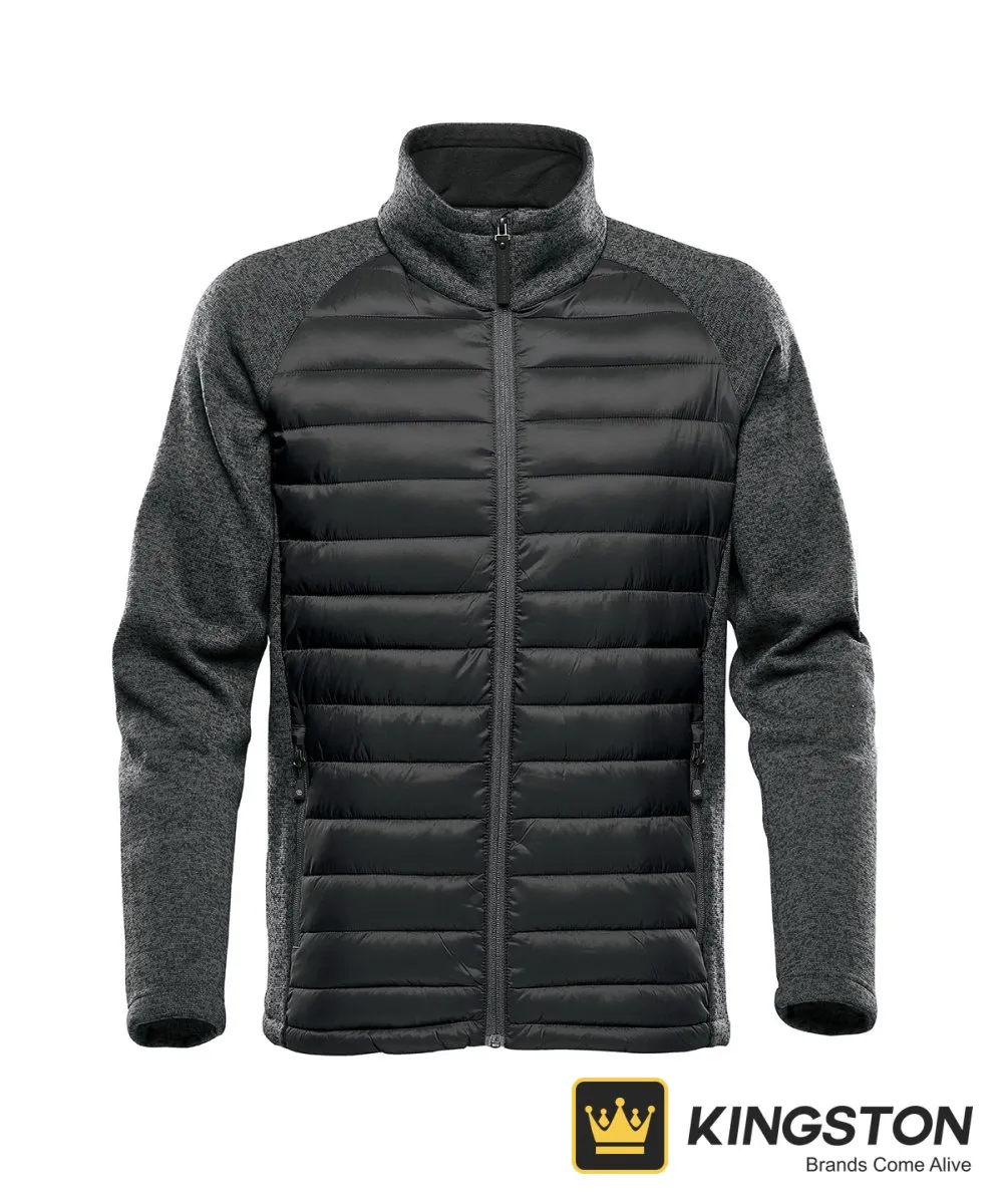 Stormtech Narvik Hybrid Jacket in Black/Dolphin Heather
