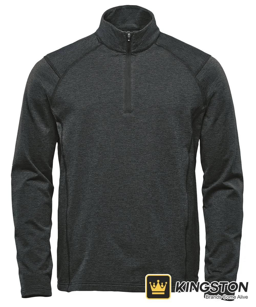 Stormtech Treeline Quarter-Zip Fleece in Black Heather