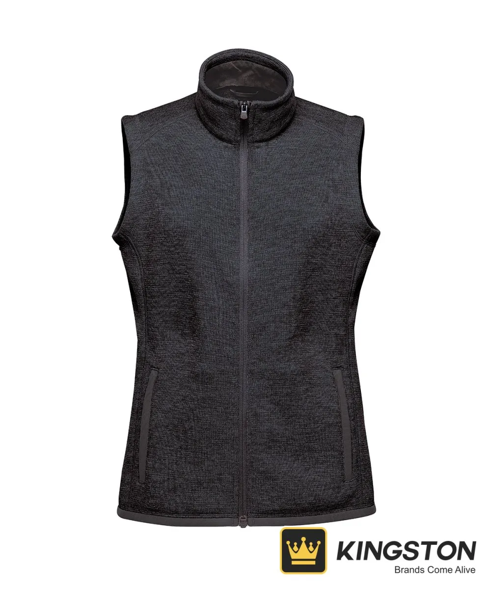 Stormtech Women's Avalante Fleece Vest in Black Heather