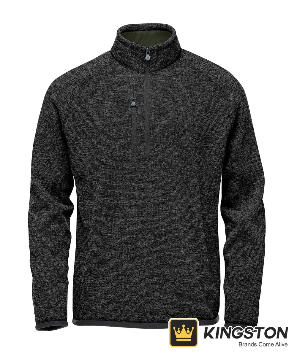 Stormtech Avalante Quarter-Zip Fleece in Black Heather