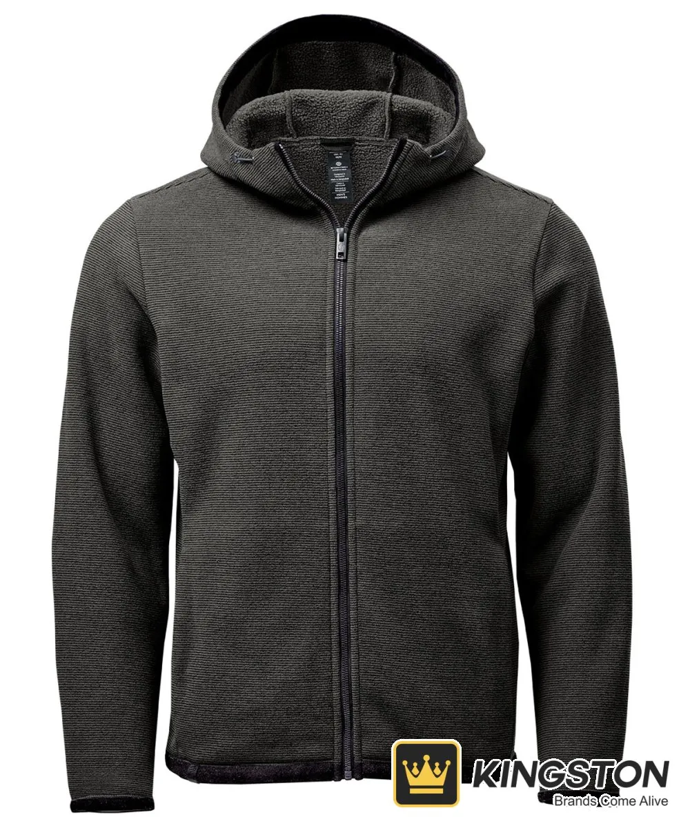 Stormtech Medusa Fleece Hoodie in Charcoal Stripe