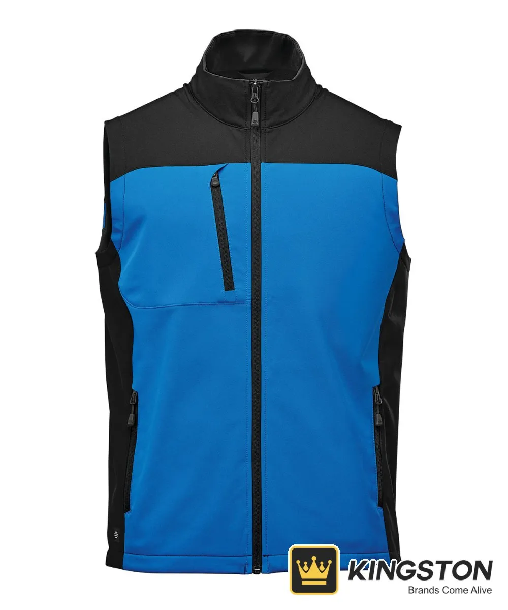 Stormtech Cascades Softshell Vest in Azure Blue/Black