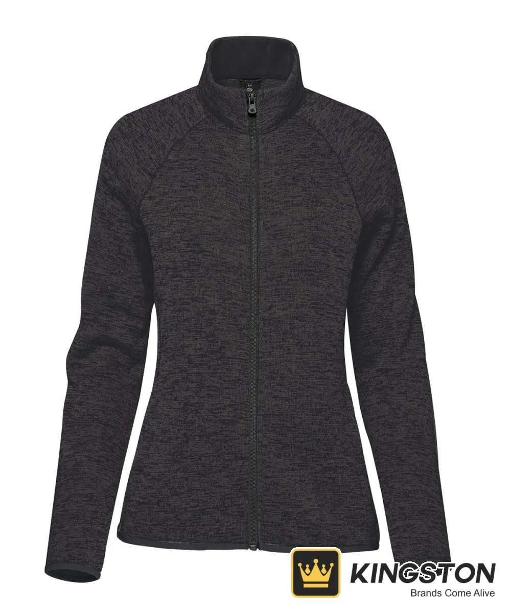 Stormtech Women's Yosemite Full-Zip Fleece Jacket in Black Heather