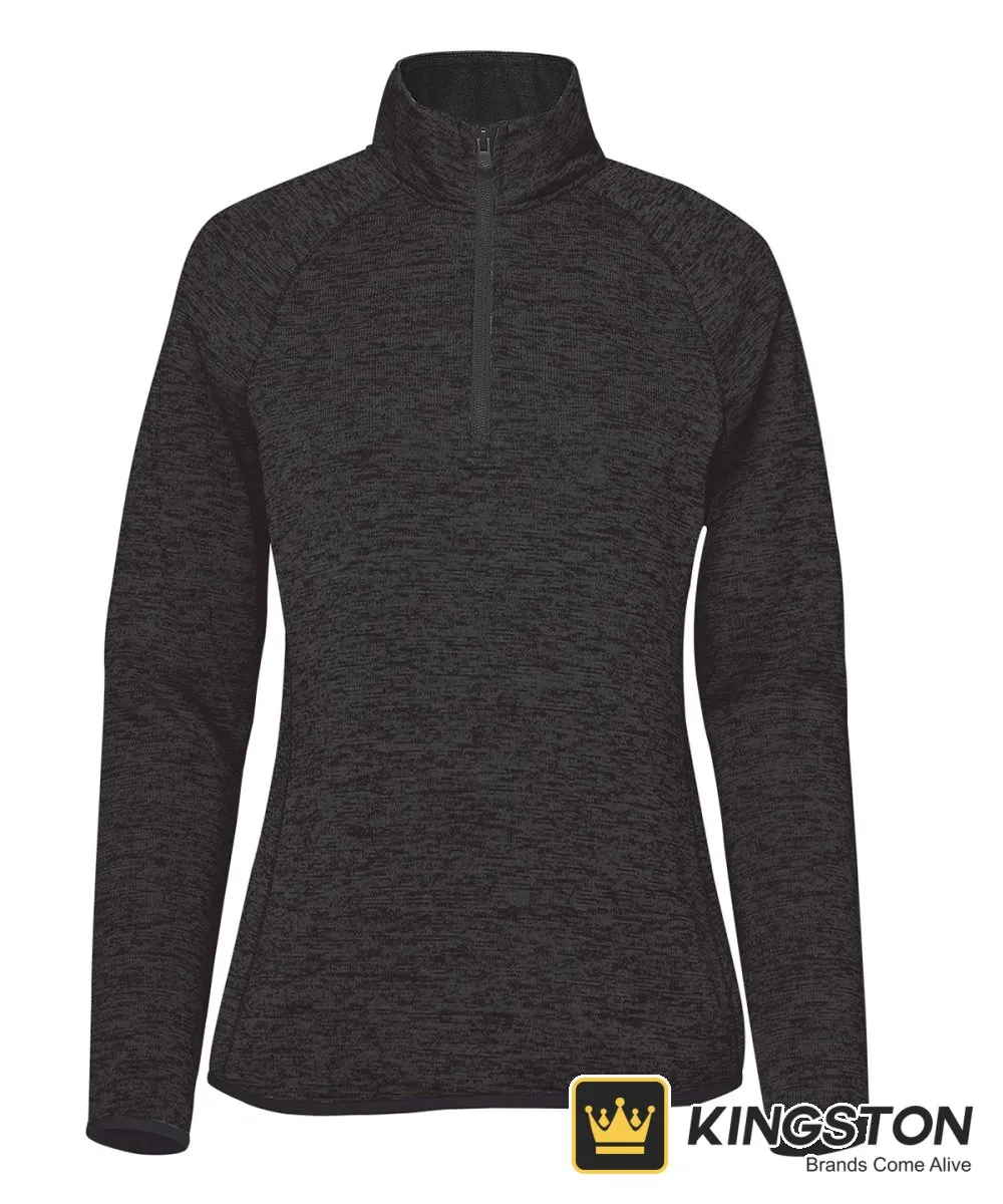 Stormtech Women's Yosemite Half-Zip Pullover in Black Heather