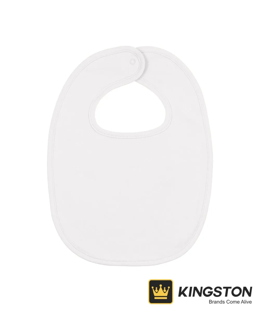 Stanley/Stella Baby Bib STAU029 in White