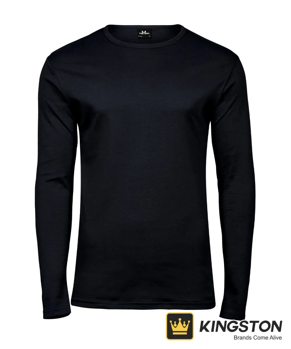 Tee Jays Long Sleeve Interlock Tee 530 in Black