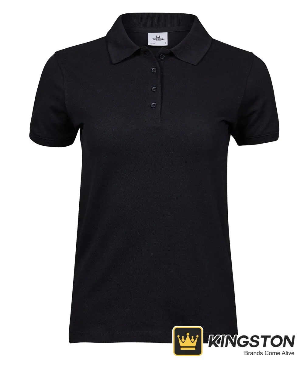 Tee Jays Women's Heavy Polo (1401) in Black
