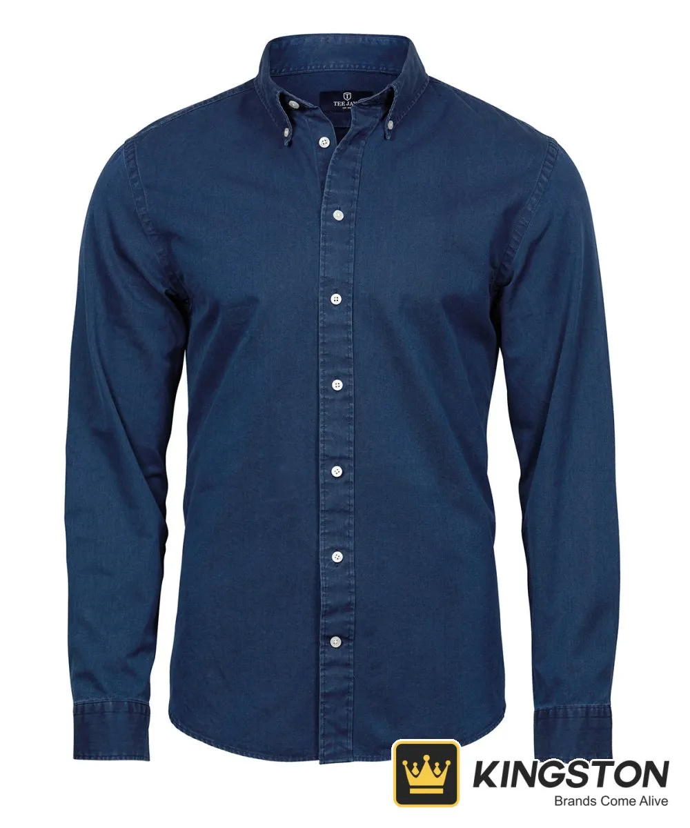 Tee Jays Casual Twill Shirt (4002) in Indigo