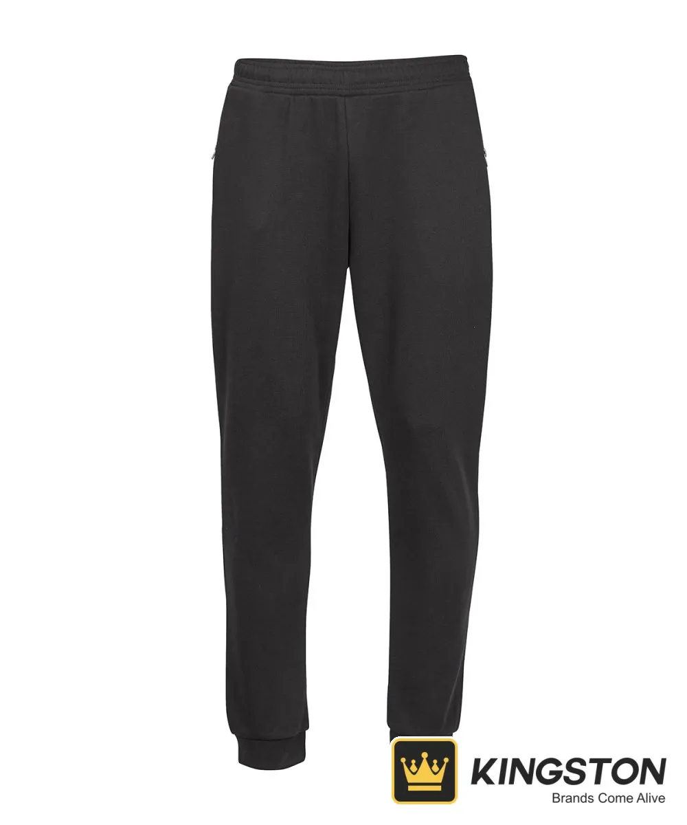 Tee Jays Ribbed Interlock Pants in Black