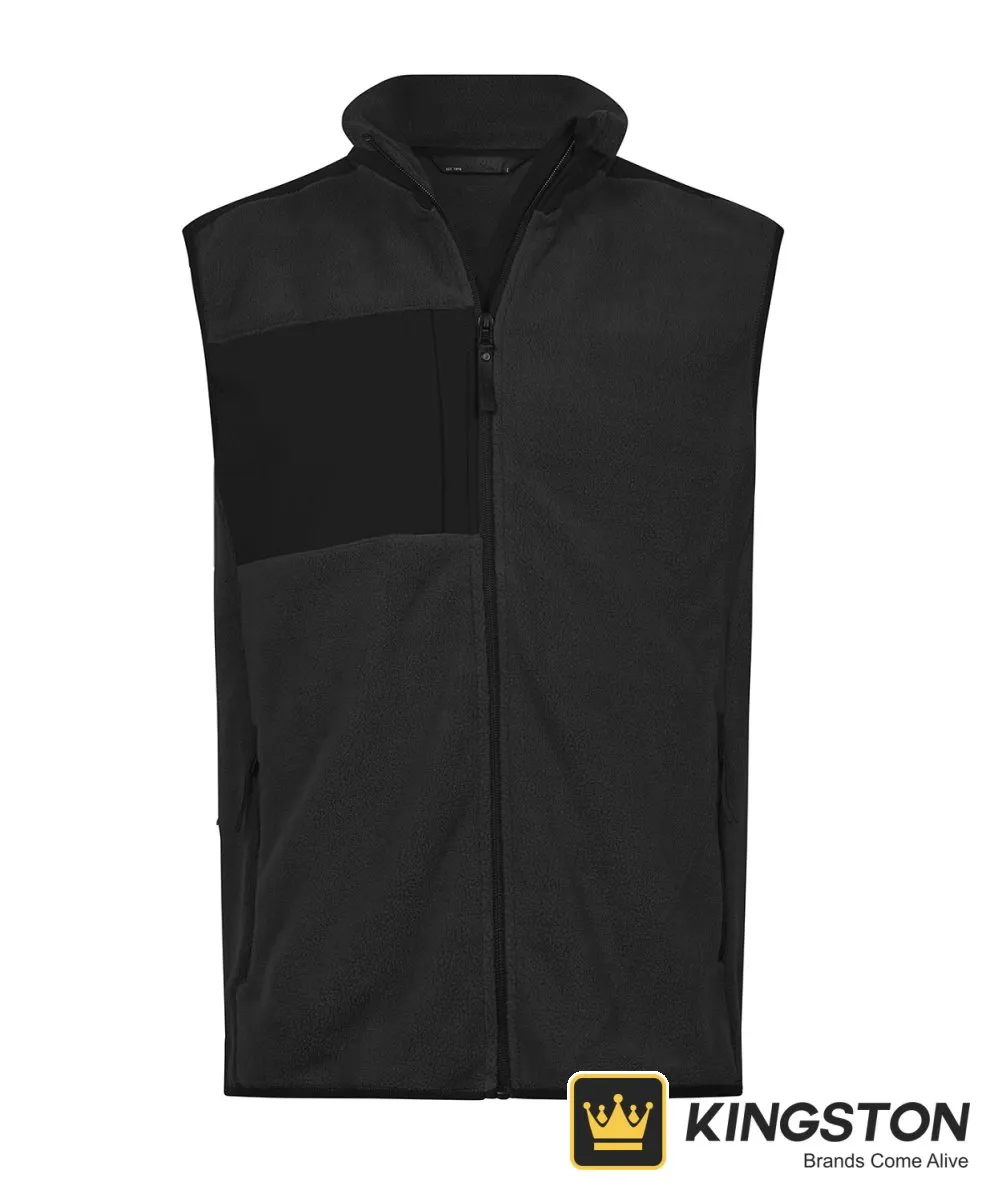 Tee Jays Mountain Fleece Bodywarmer in Black/Black