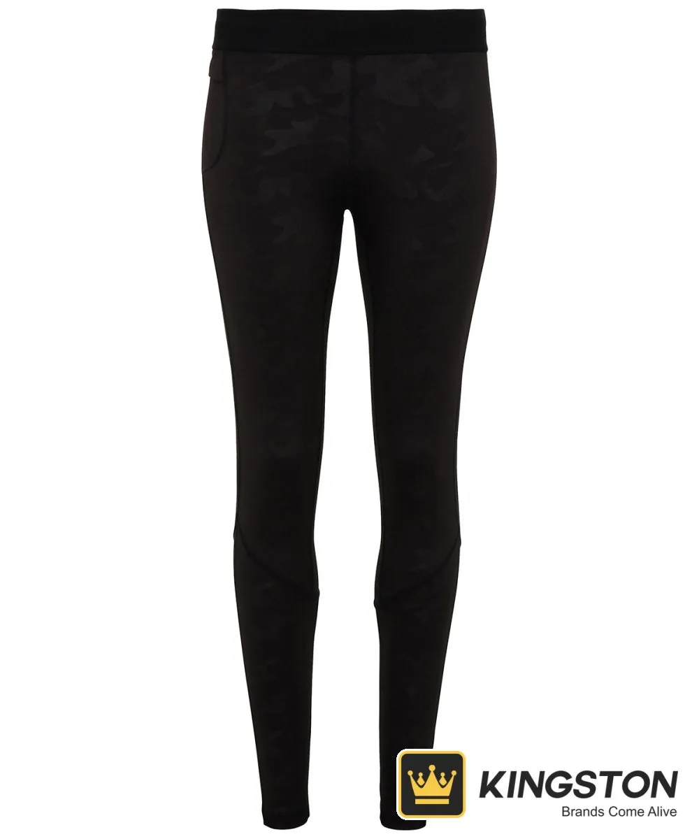 TriDri Men's Training Leggings in Black Camo