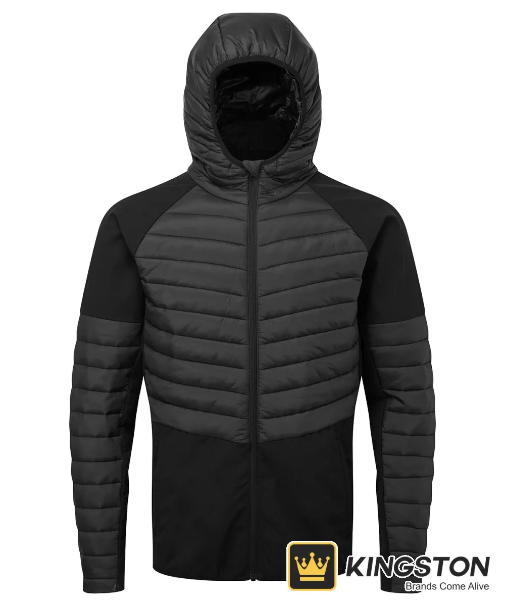 TriDri Men's Insulated Hybrid Jacket in Black
