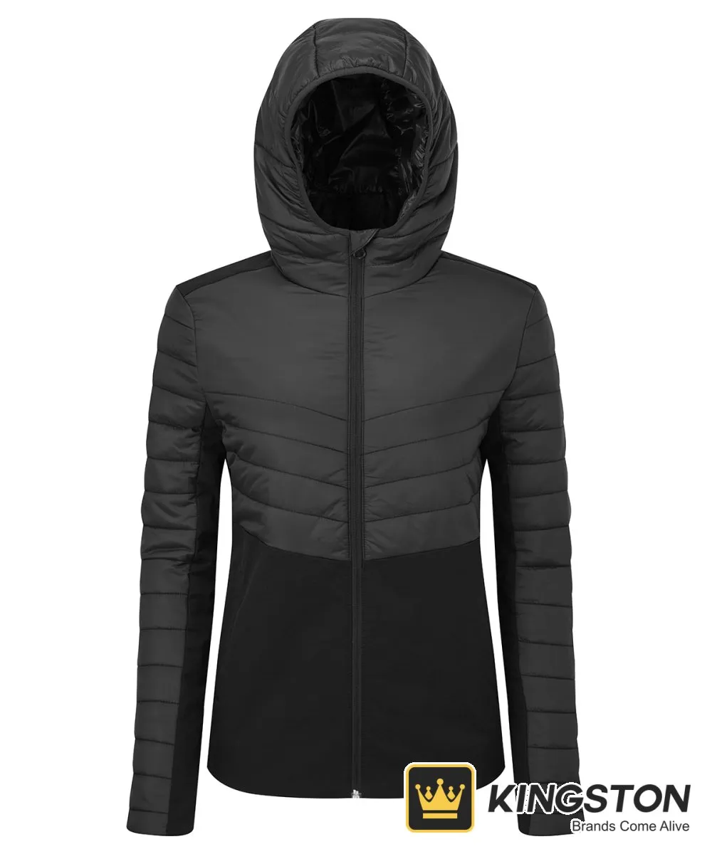 TriDri Women's Insulated Hybrid Jacket in Black
