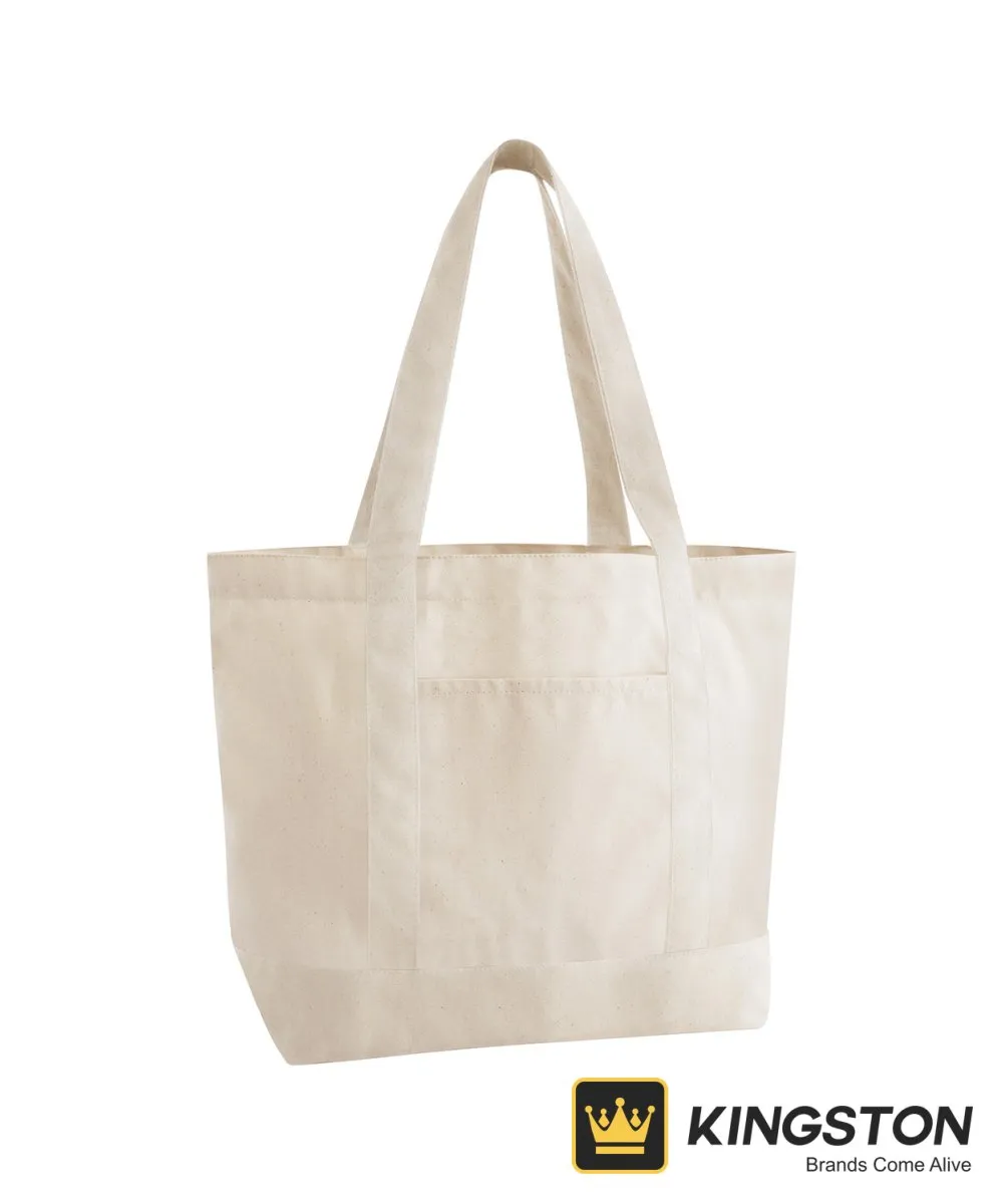 Westford Mill EarthAware® Organic Varsity Shopper in Natural