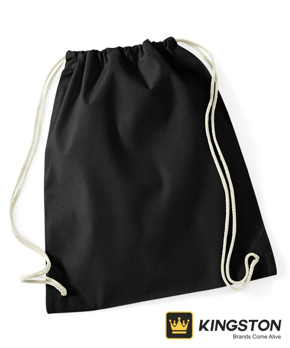 Westford Mill Recycled Cotton Gymsac in Black