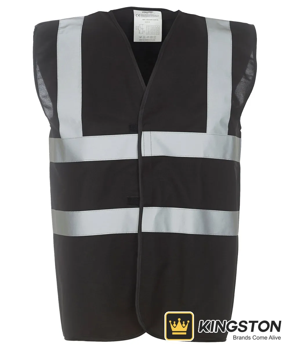Yoko Hi-Vis Band and Brace Vest in Black