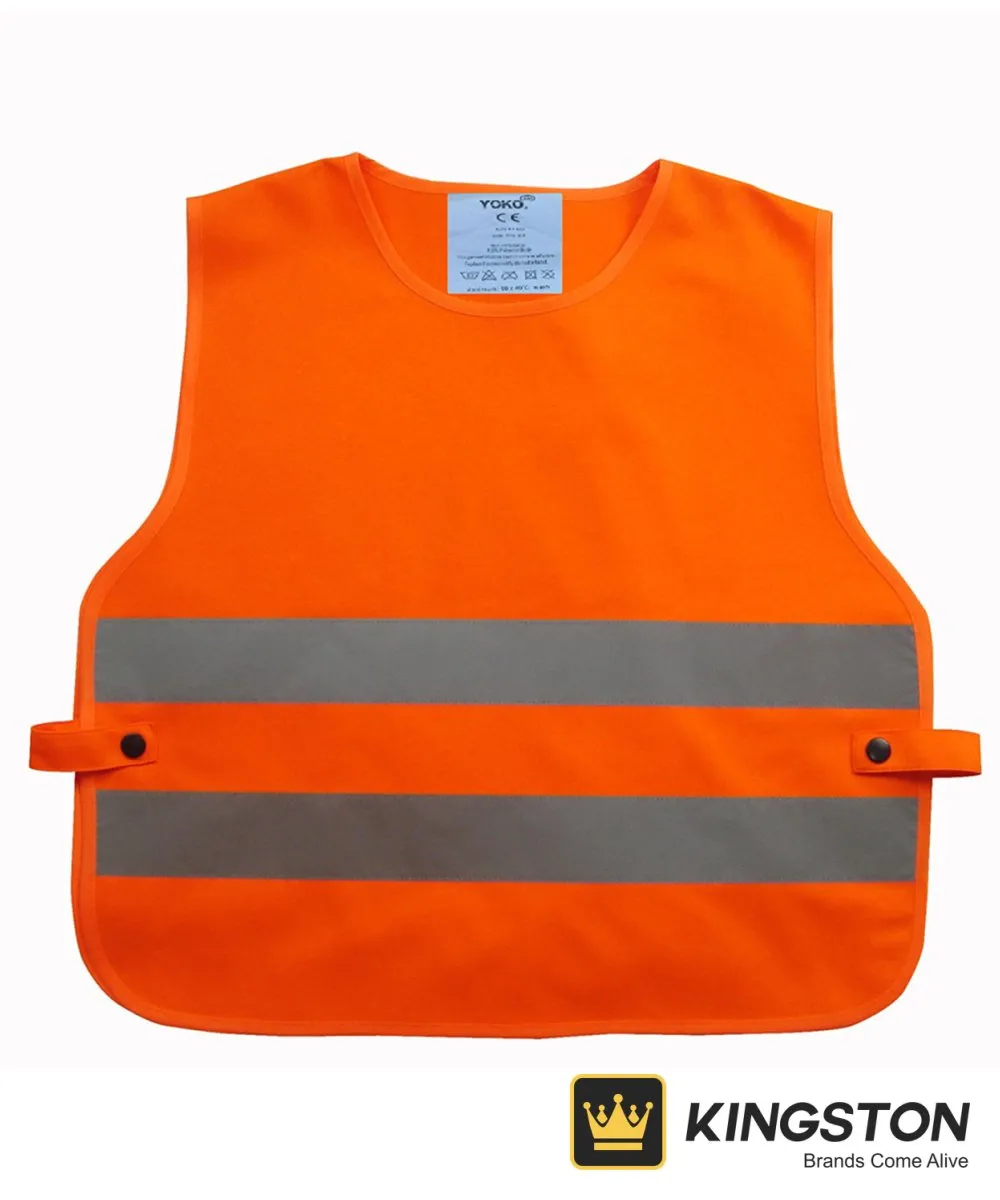 Yoko Kids' Hi-Vis 2-Band Tabard in Orange