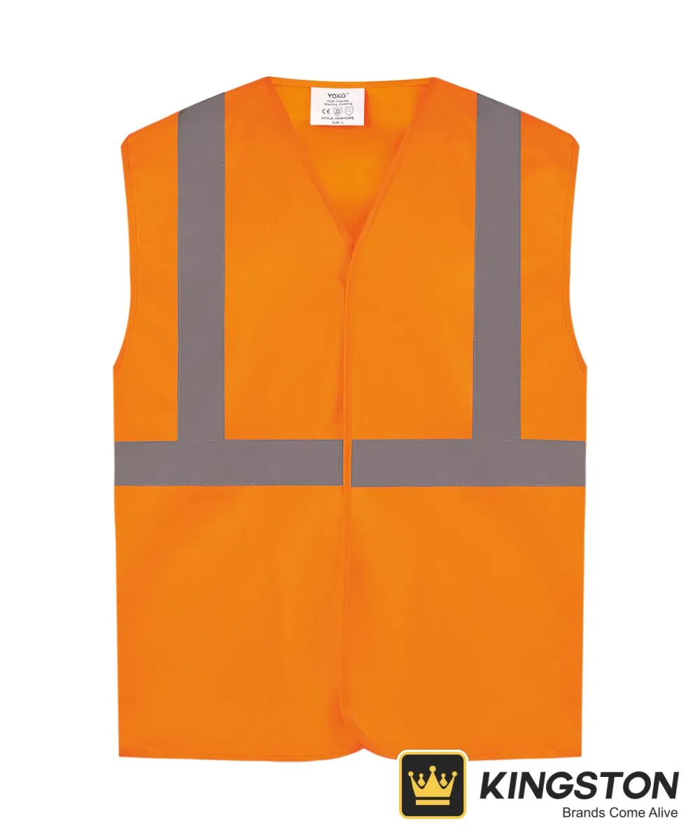 Yoko Hi-Vis Railway Waistcoat Class 2 in Orange