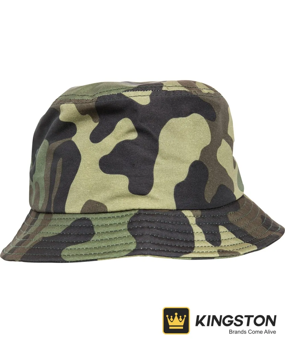 Flexfit by Yupoong Camo Bucket Hat 5003CB in Green Camo