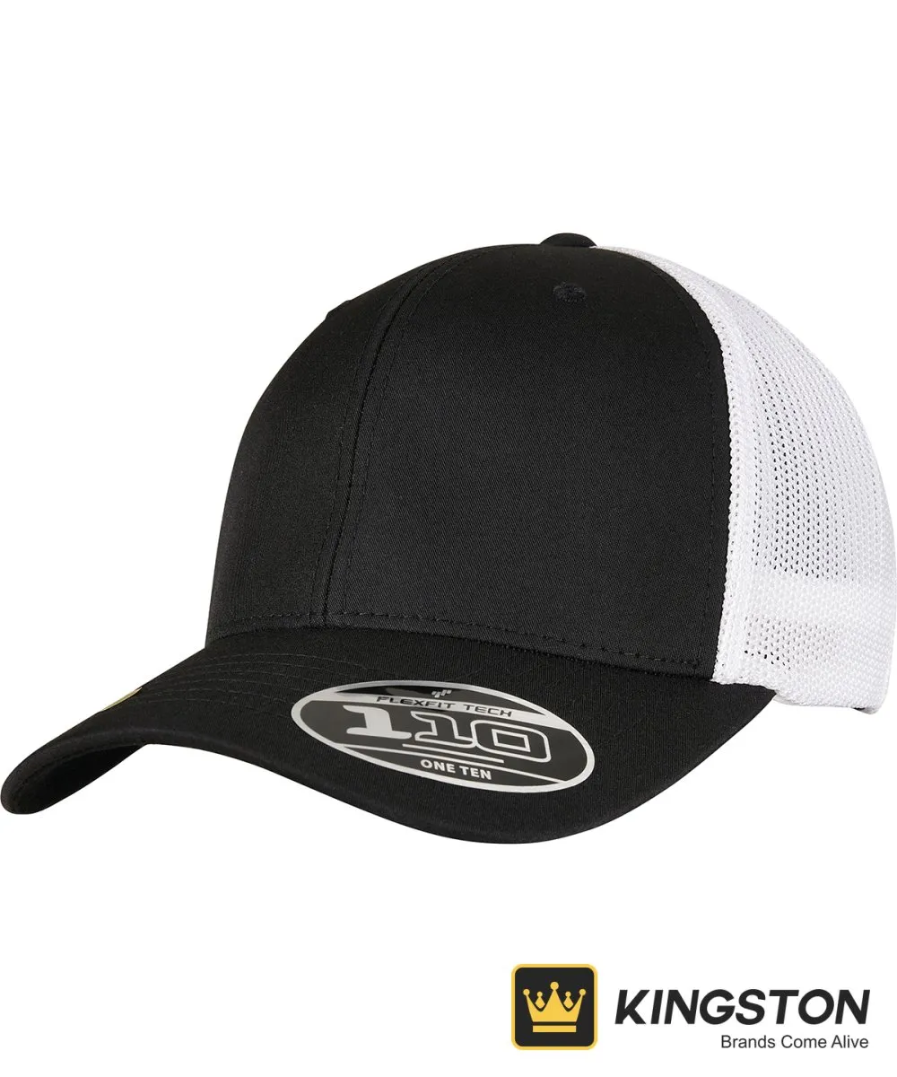 Flexfit by Yupoong 110 Recycled 2-Tone Trucker Cap 110RT in Black/White