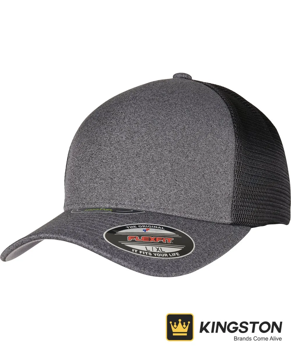 Flexfit by Yupoong Unipanel™ Trucker Cap 5511UP in Dark Grey/Black