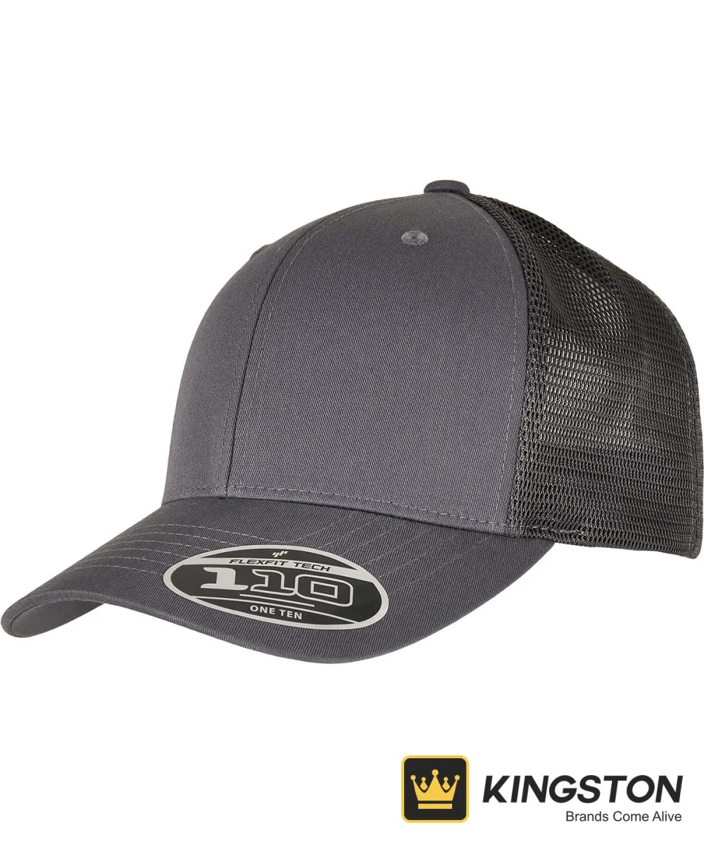Flexfit by Yupoong 110 Melange Trucker Cap 110PT in Grey/Melange