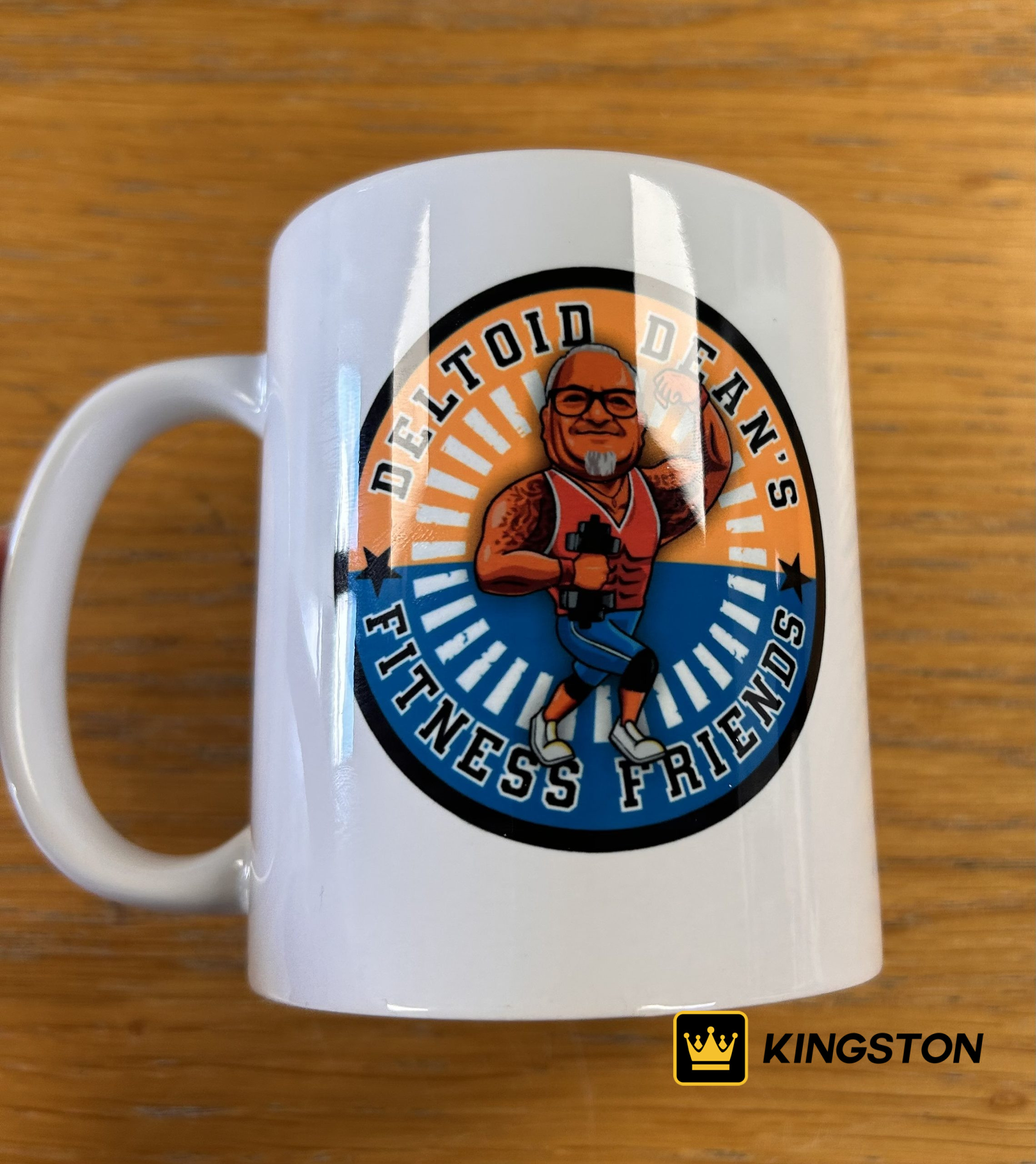 Deltoid Dean’s Fitness Friends Branded Mug